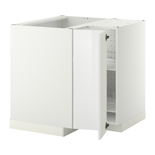 METOD - corner base cabinet with carousel, white/Ringhult white | IKEA Taiwan Online - PE357236_S4