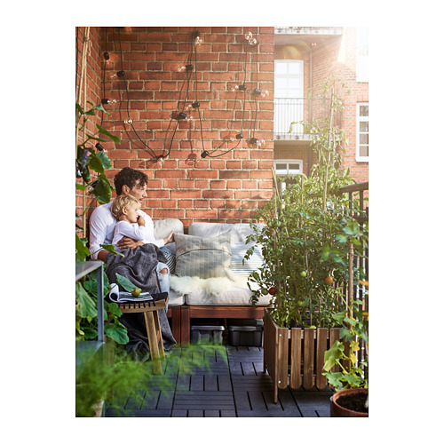 ÄPPLARÖ - one-seat section, outdoor, brown stained | IKEA Taiwan Online - PH156574_S4