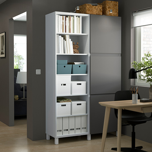 BESTÅ - storage combination with doors, white/Västerviken dark grey | IKEA Taiwan Online - PE824042_S4