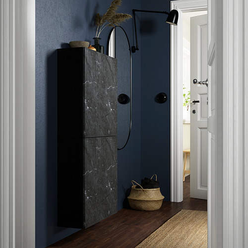 BERGSVIKEN - 門板, 黑色 大理石紋 | IKEA 線上購物 - PE824069_S4