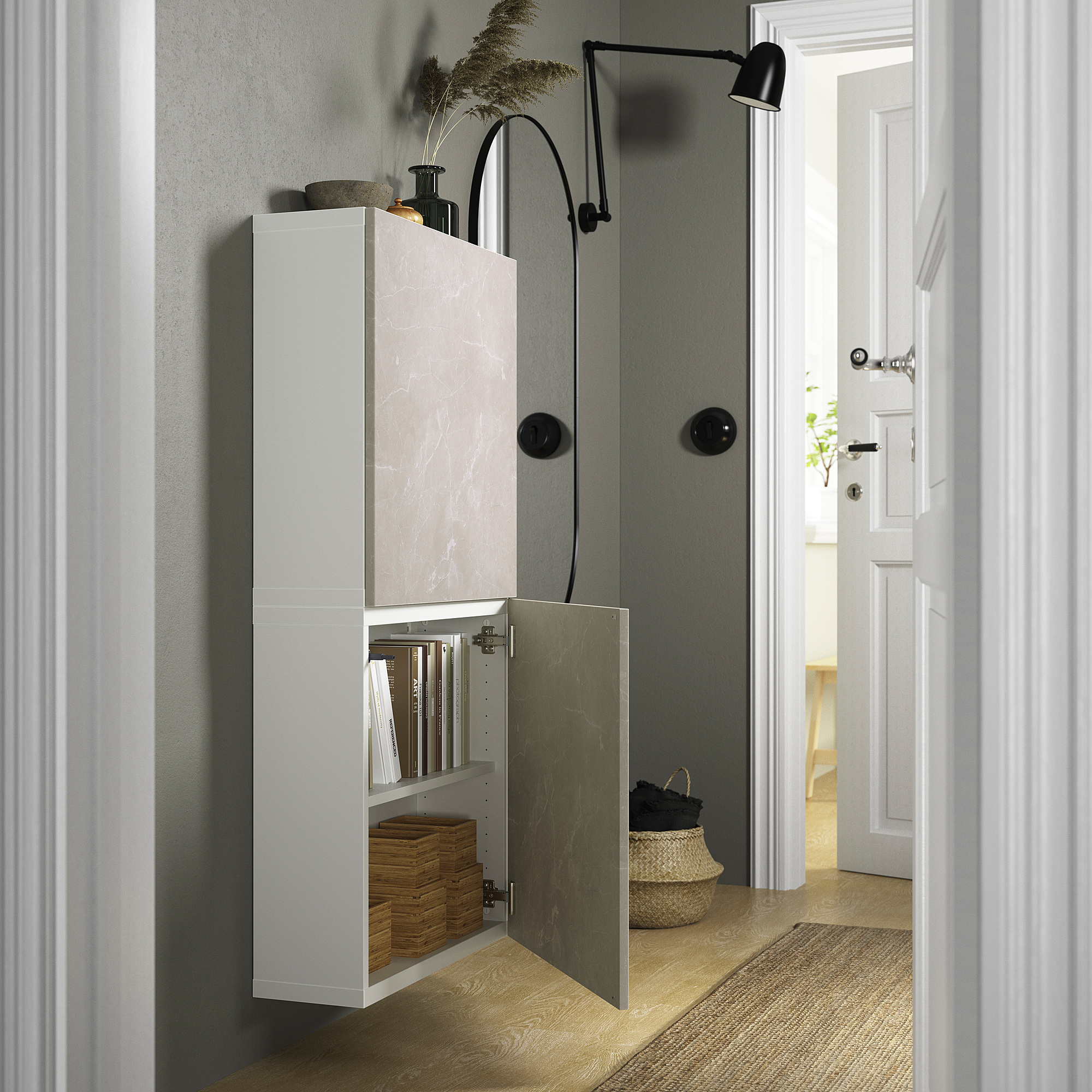 BESTÅ wall cabinet with 2 doors