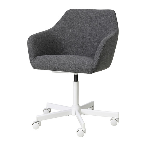 TOSSBERG/MALSKÄR - swivel chair, Gunnared dark grey/white | IKEA Taiwan Online - PE904822_S4