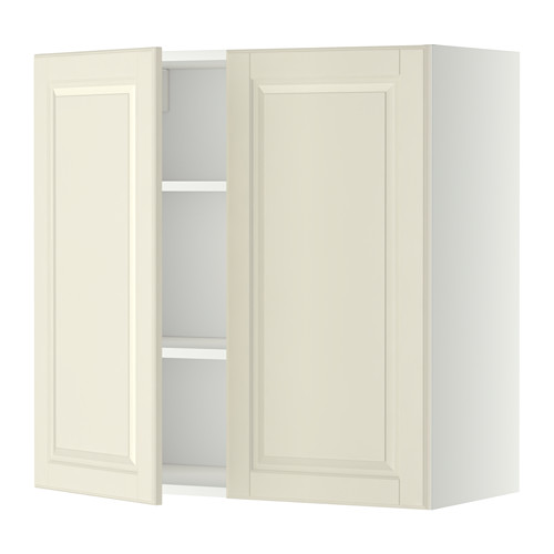 METOD - wall cabinet with shelves/2 doors, white/Bodbyn off-white | IKEA Taiwan Online - PE357335_S4