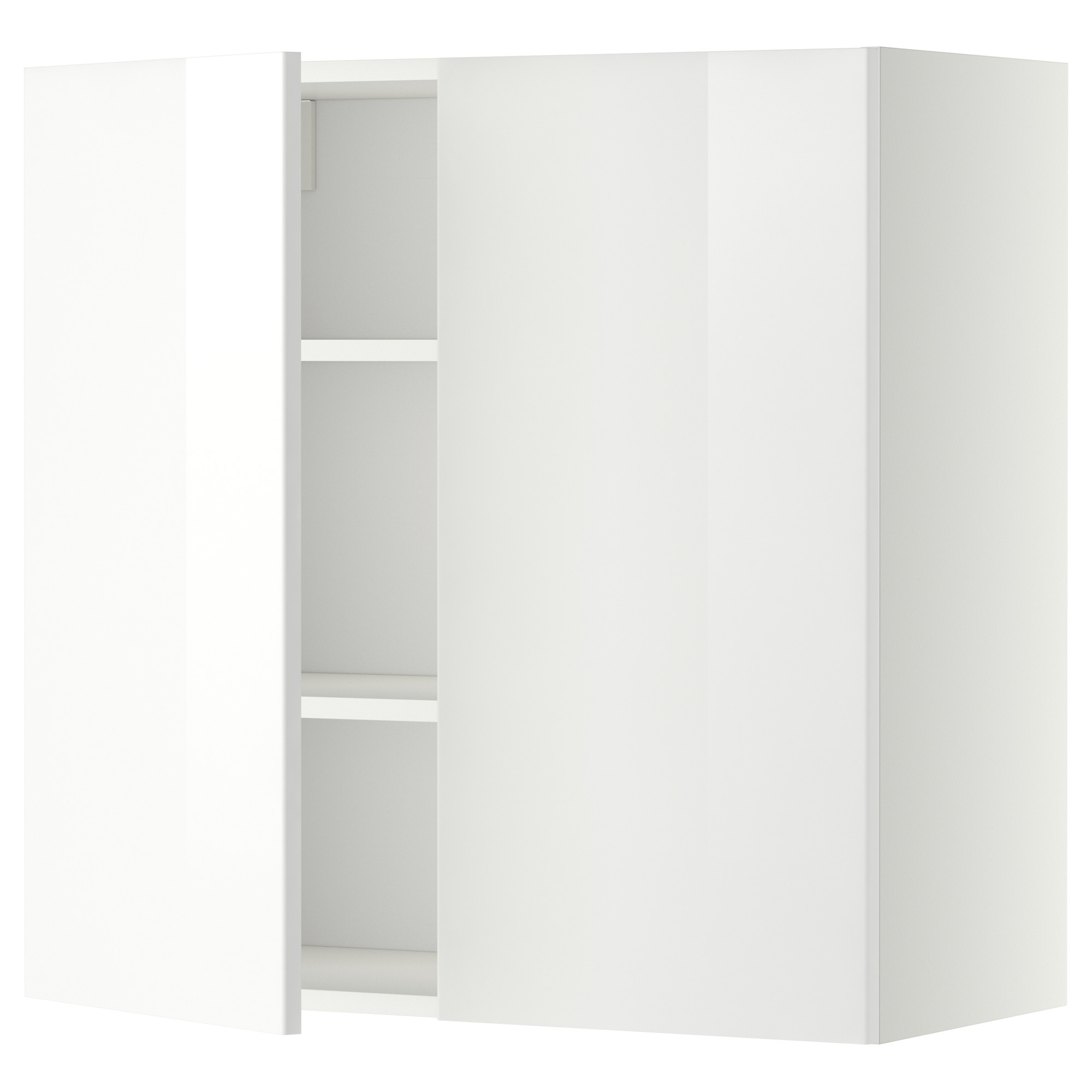 METOD wall cabinet with shelves/2 doors