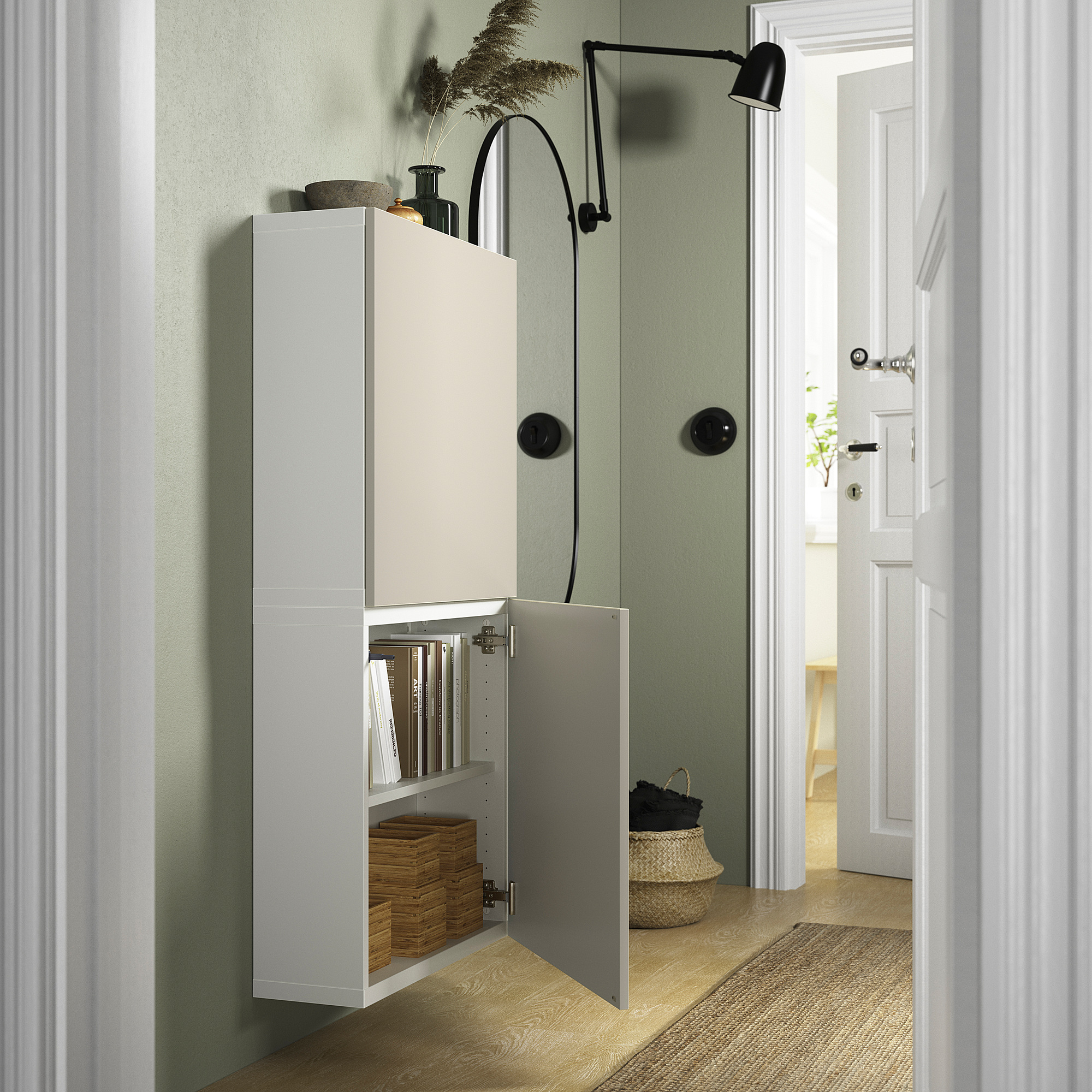 BESTÅ wall cabinet with 2 doors