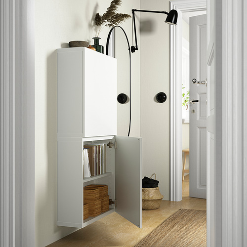 BESTÅ - wall cabinet with 2 doors, white/Lappviken white | IKEA Taiwan Online - PE824093_S4