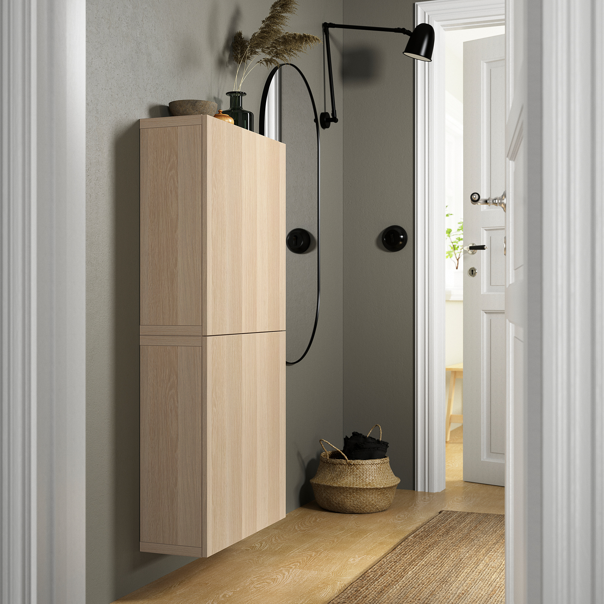 BESTÅ wall cabinet with 2 doors