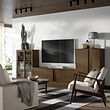 TONSTAD TV/storage comb with sliding doors