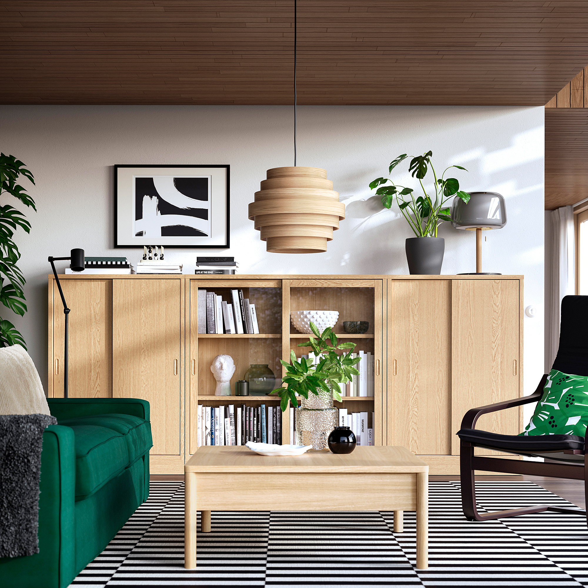 TONSTAD storage combination w sliding doors