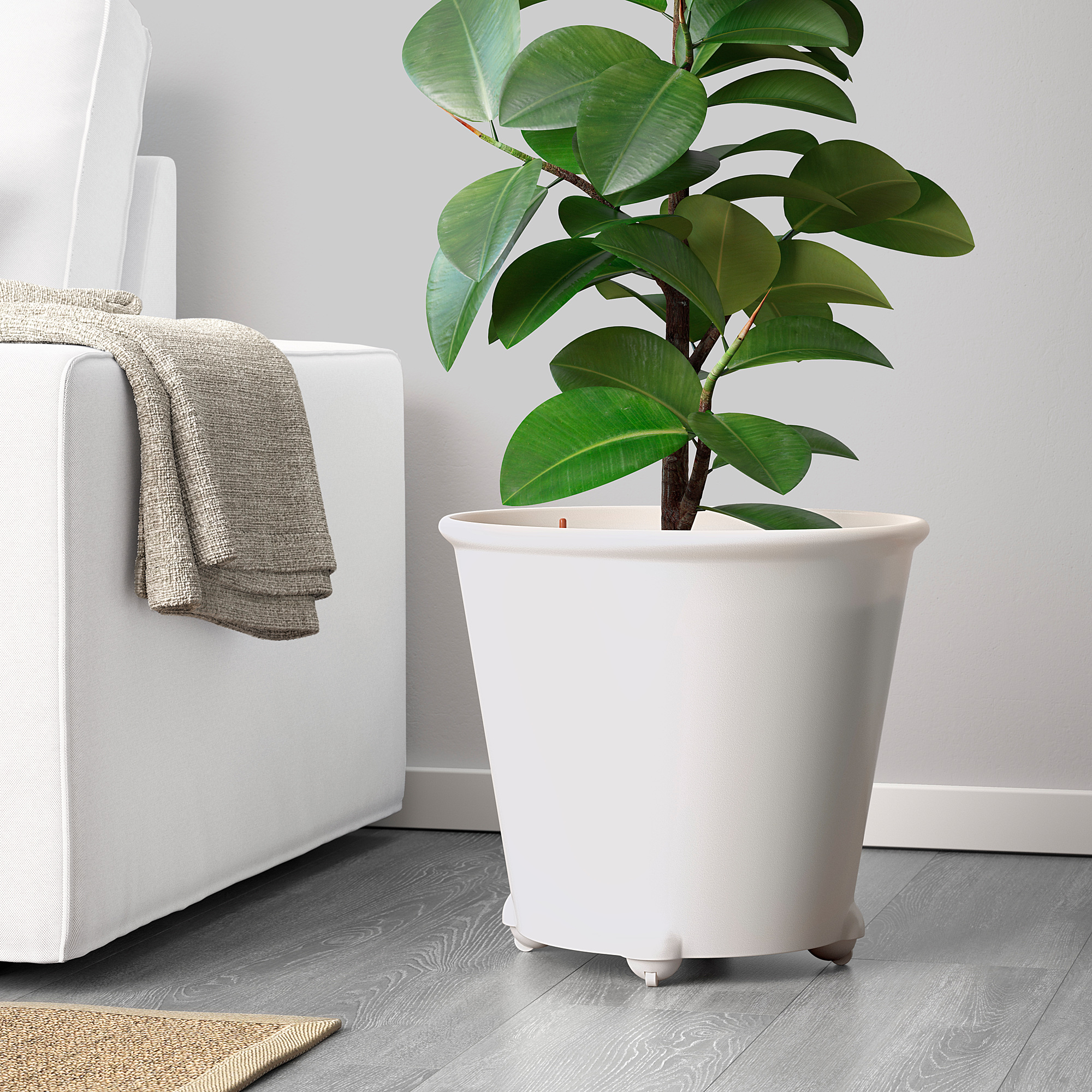 Ikea Ps Fejo 自動給水花盆 白色 Ikea 線上購物