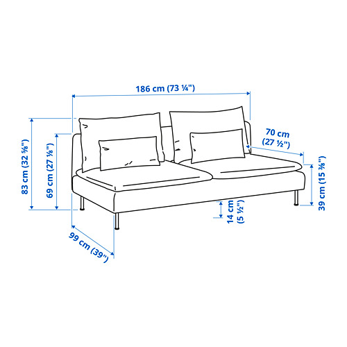SÖDERHAMN - sofa section | IKEA Taiwan Online - PE824142_S4