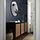 BESTÅ - wall-mounted cabinet combination, black-brown Studsviken/dark brown woven poplar | IKEA Taiwan Online - PE824151_S1