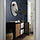 BESTÅ - wall-mounted cabinet combination, black-brown Studsviken/dark brown woven poplar | IKEA Taiwan Online - PE824219_S1