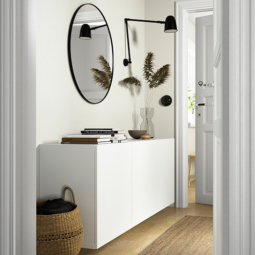 BESTÅ - wall-mounted cabinet combination, white/Lappviken white | IKEA Taiwan Online - PE824216_S4