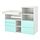 SMÅSTAD/PLATSA - changing table, white pale turquoise/with bookcase | IKEA Taiwan Online - PE866081_S1