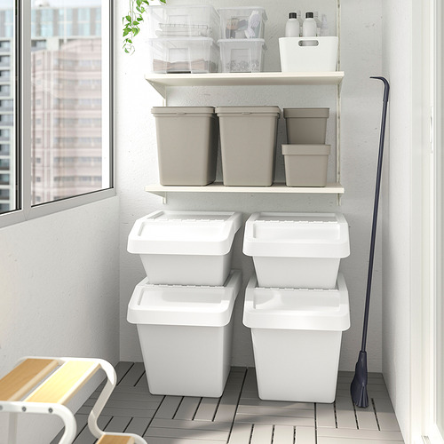 SORTERA waste sorting bin with lid