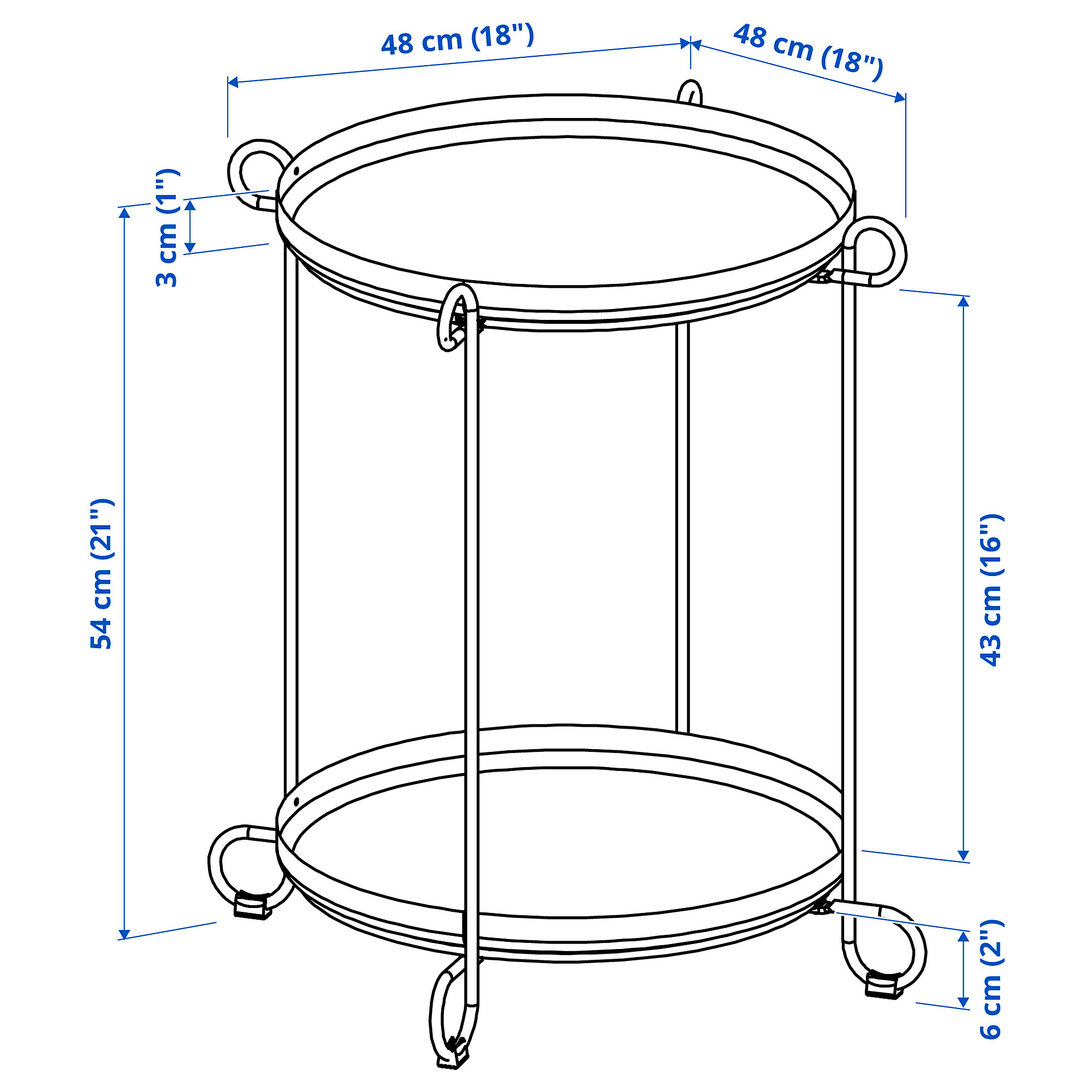 LIVELYCKE tray table