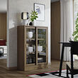 TONSTAD cabinet with sliding glass doors