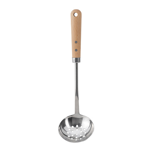 VARDAGEN - skimmer, stainless steel/beech, 32 cm | IKEA Taiwan Online - PE937059_S4