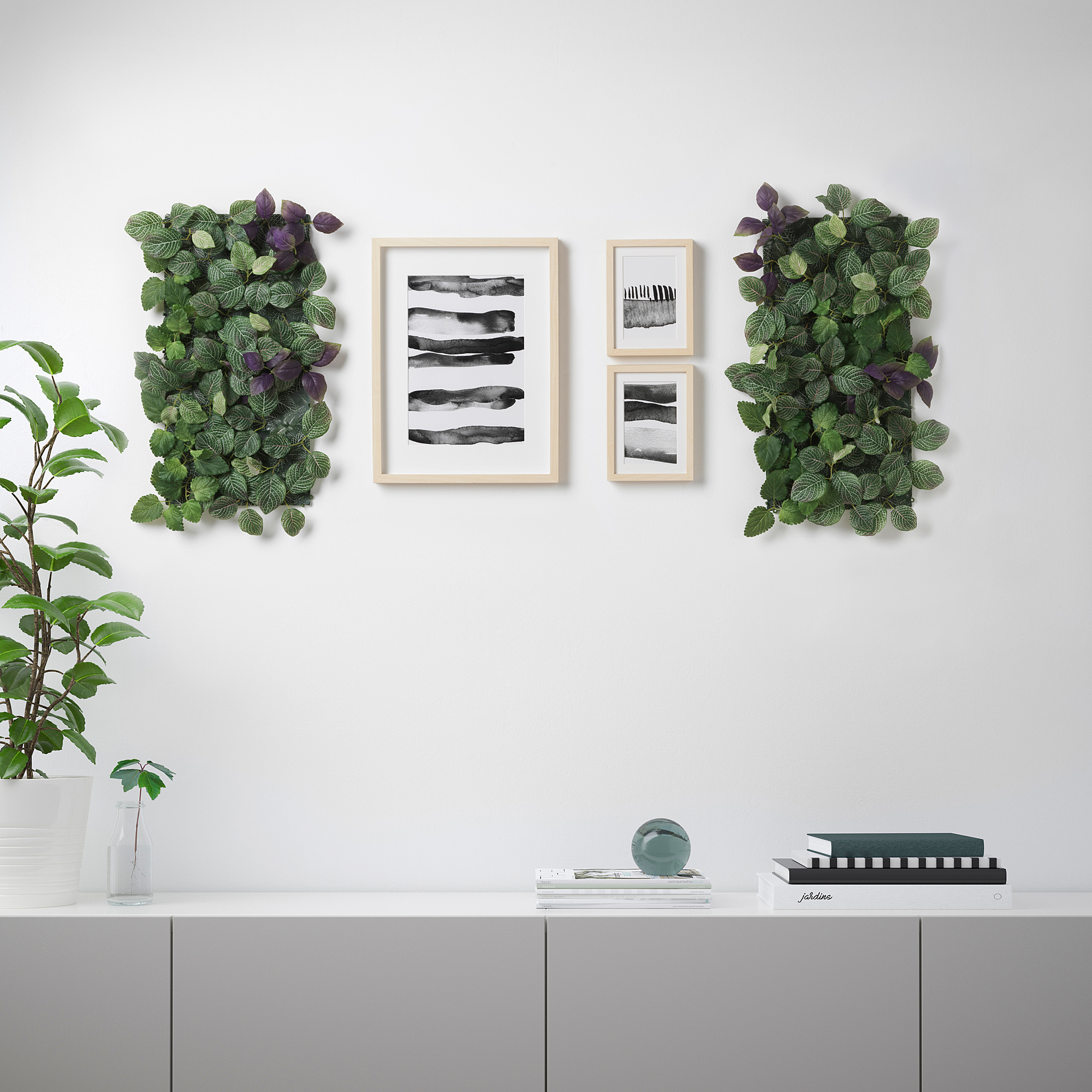 fejka - artificial plant, wall mounted/in/outdoor green/lilac
