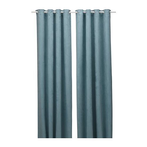 BIRTNA - 遮光窗簾 2件裝, 淺土耳其藍灰色 | IKEA 線上購物 - PE824253_S4