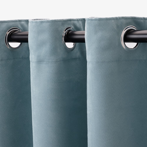 BIRTNA - 遮光窗簾 2件裝, 淺土耳其藍灰色 | IKEA 線上購物 - PE824255_S4