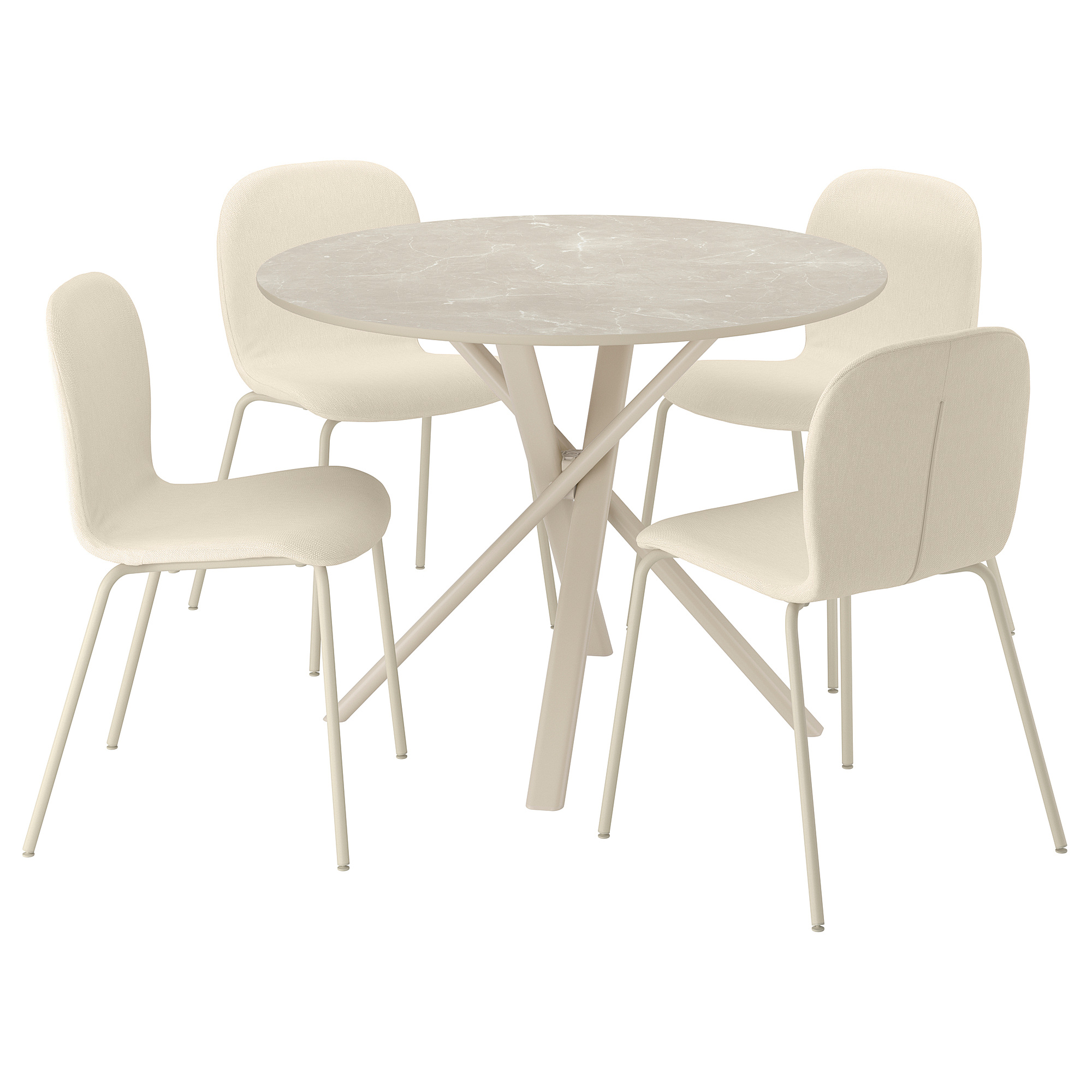 NORRMJÖLE/SKÅLSTA table and 4 chairs