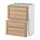 METOD - 附2抽底櫃, 白色 Maximera/Torhamn 梣木 | IKEA 線上購物 - PE564320_S1