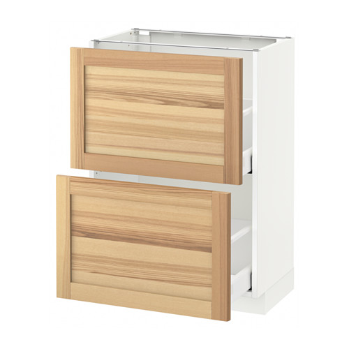 METOD - 附2抽底櫃, 白色 Maximera/Torhamn 梣木 | IKEA 線上購物 - PE564320_S4