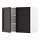 METOD - wall cabinet with shelves/2 doors, white/Lerhyttan black stained | IKEA Taiwan Online - PE679018_S1