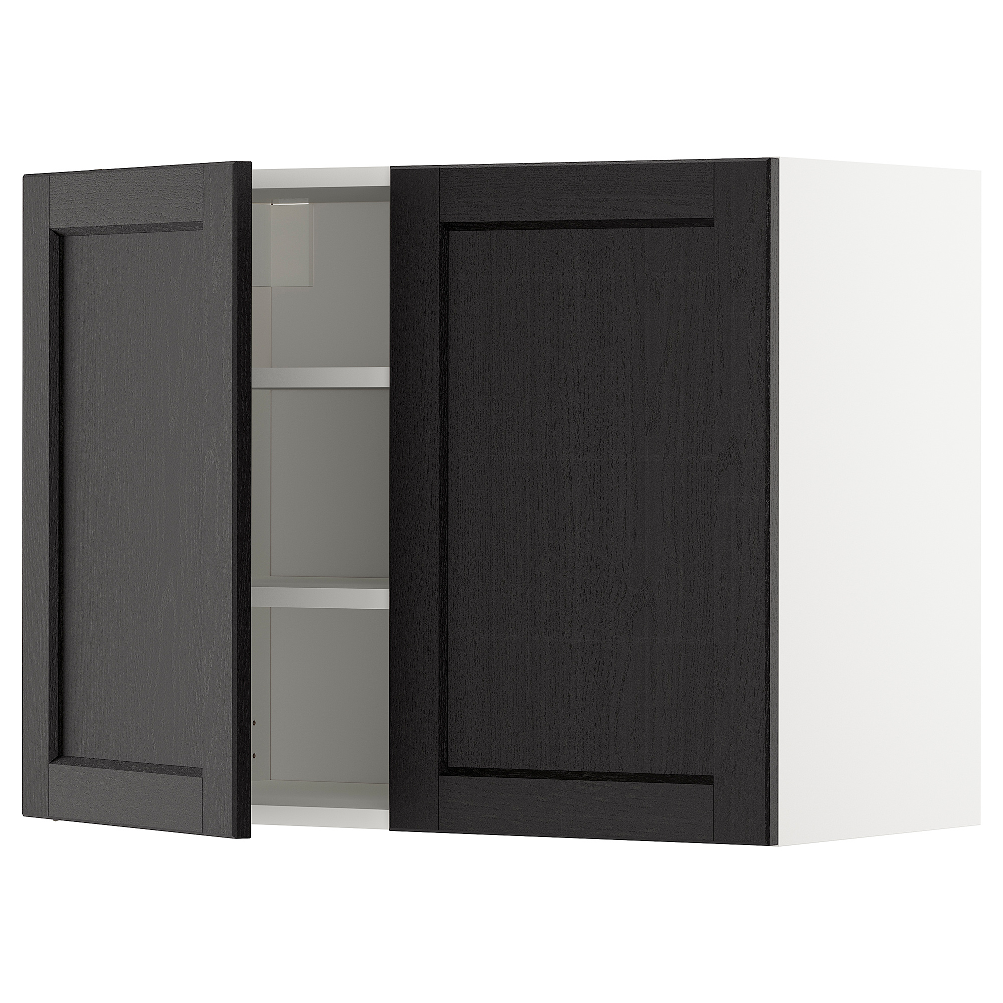 METOD wall cabinet with shelves/2 doors