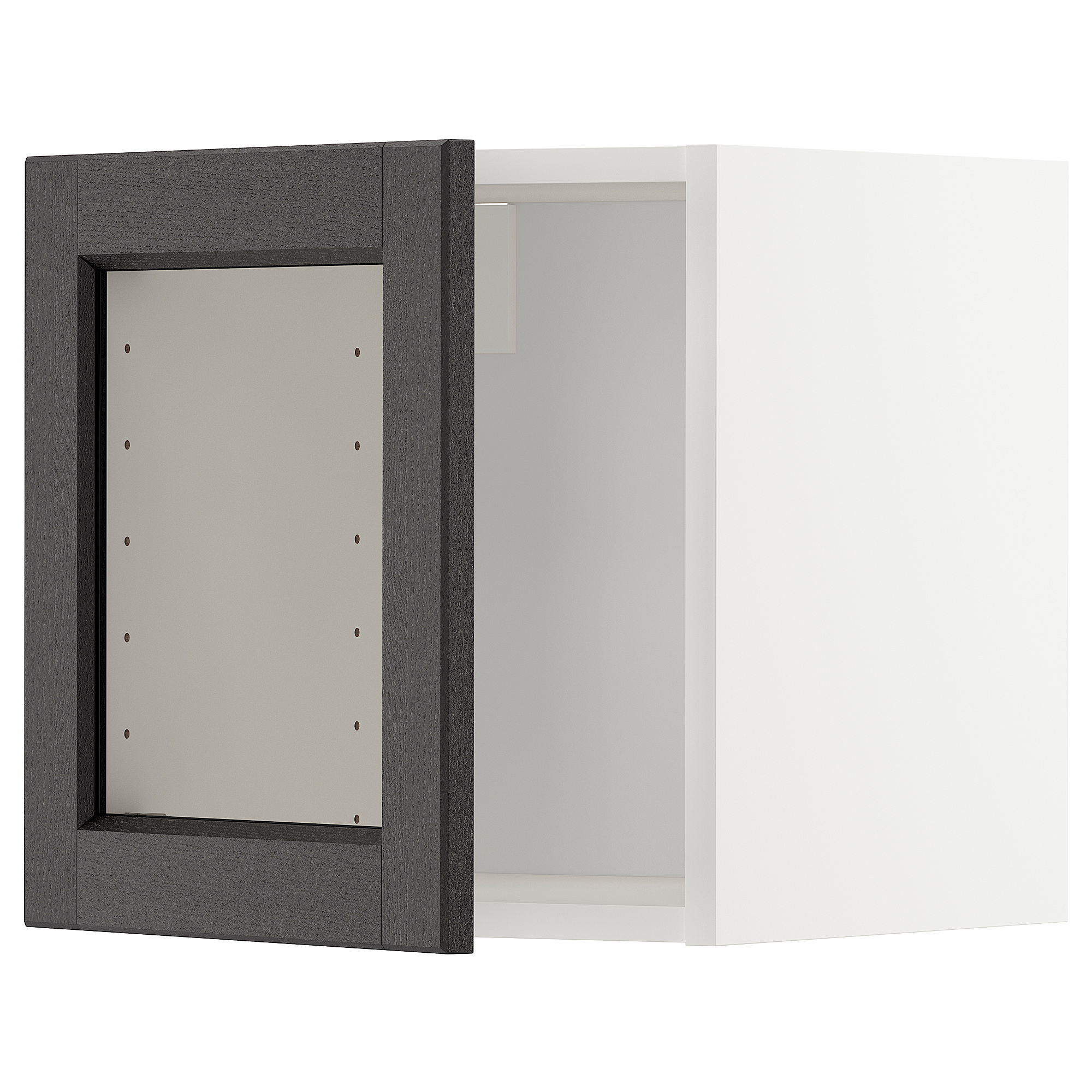 METOD wall cabinet with glass door