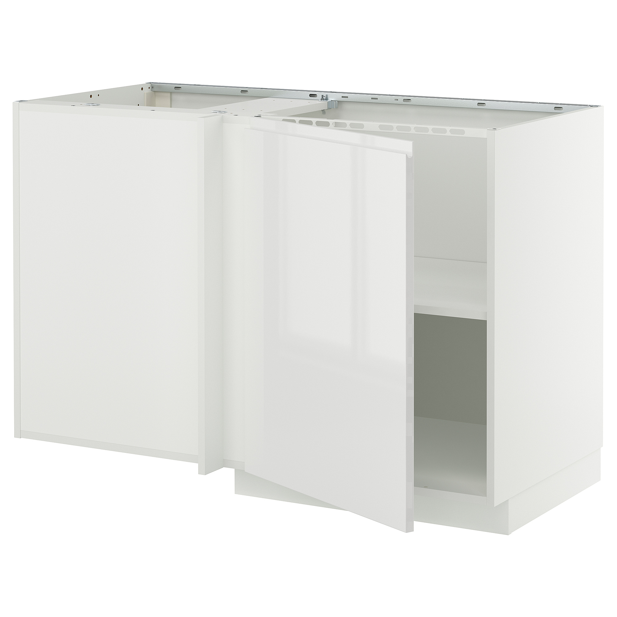 METOD corner base cabinet with shelf