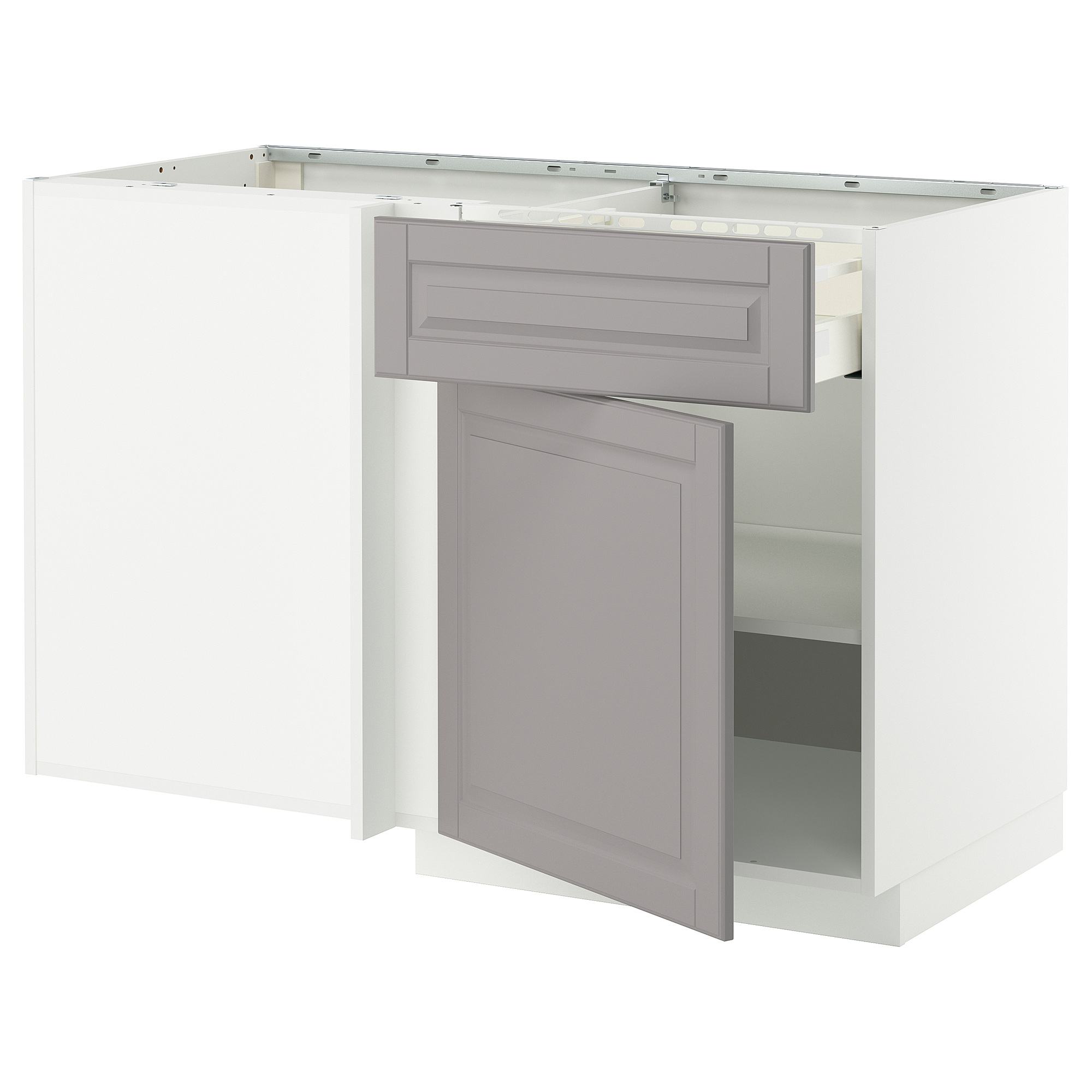 METOD/MAXIMERA corner base cab w drawer and shelf