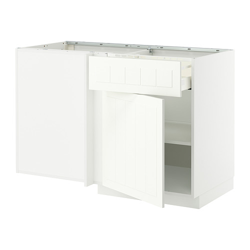 METOD/MAXIMERA corner base cab w drawer and shelf