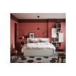 MALM bed frame, high, w 4 storage boxes