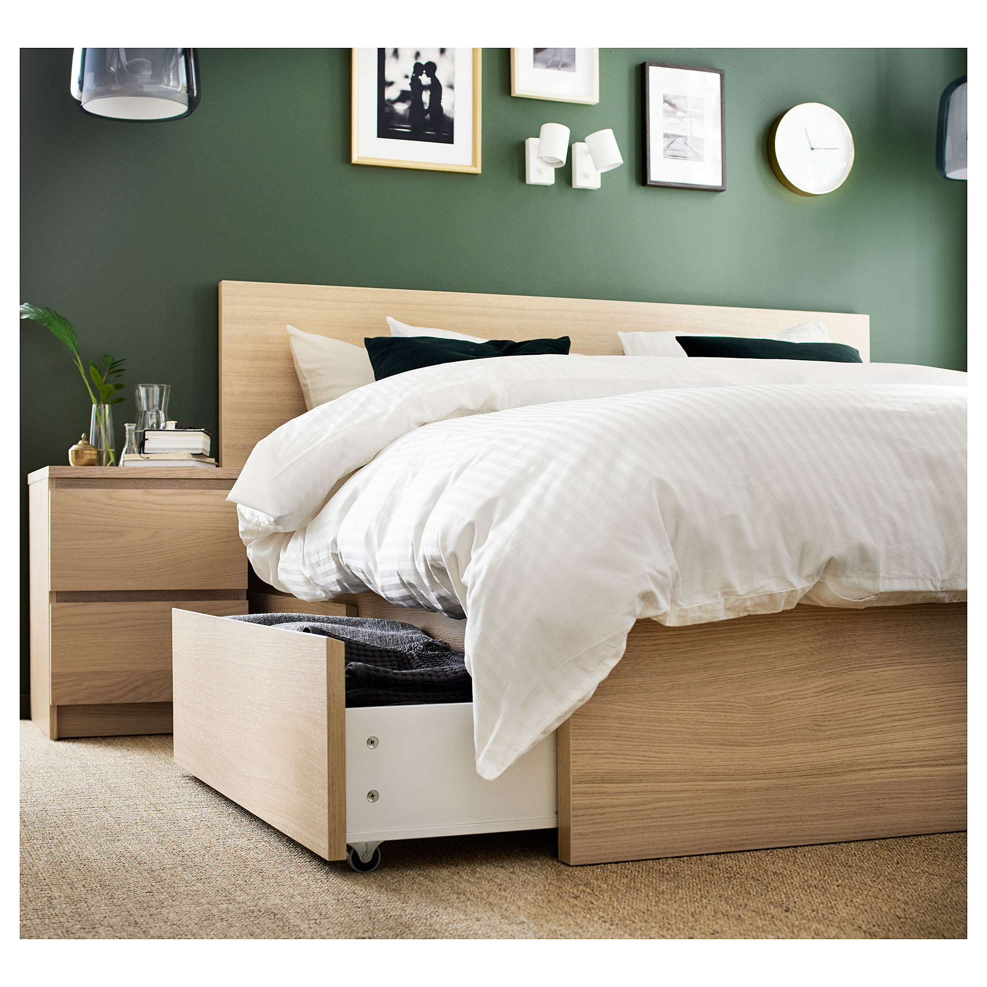 MALM bed storage box for high bed frame