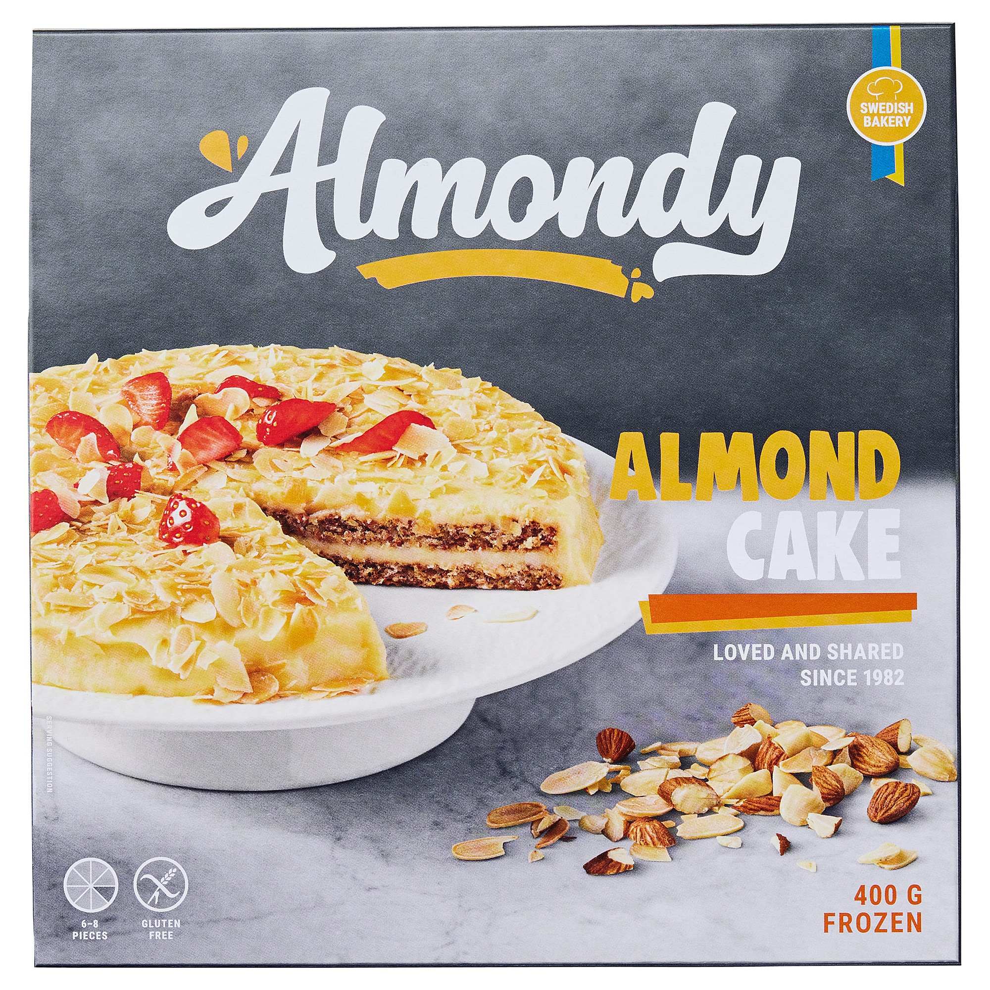 ALMONDY almond cake, frozen