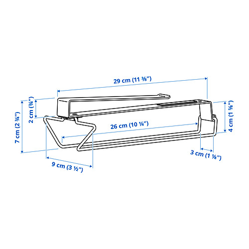 PÅLYCKE clip-on multi-purpose rack