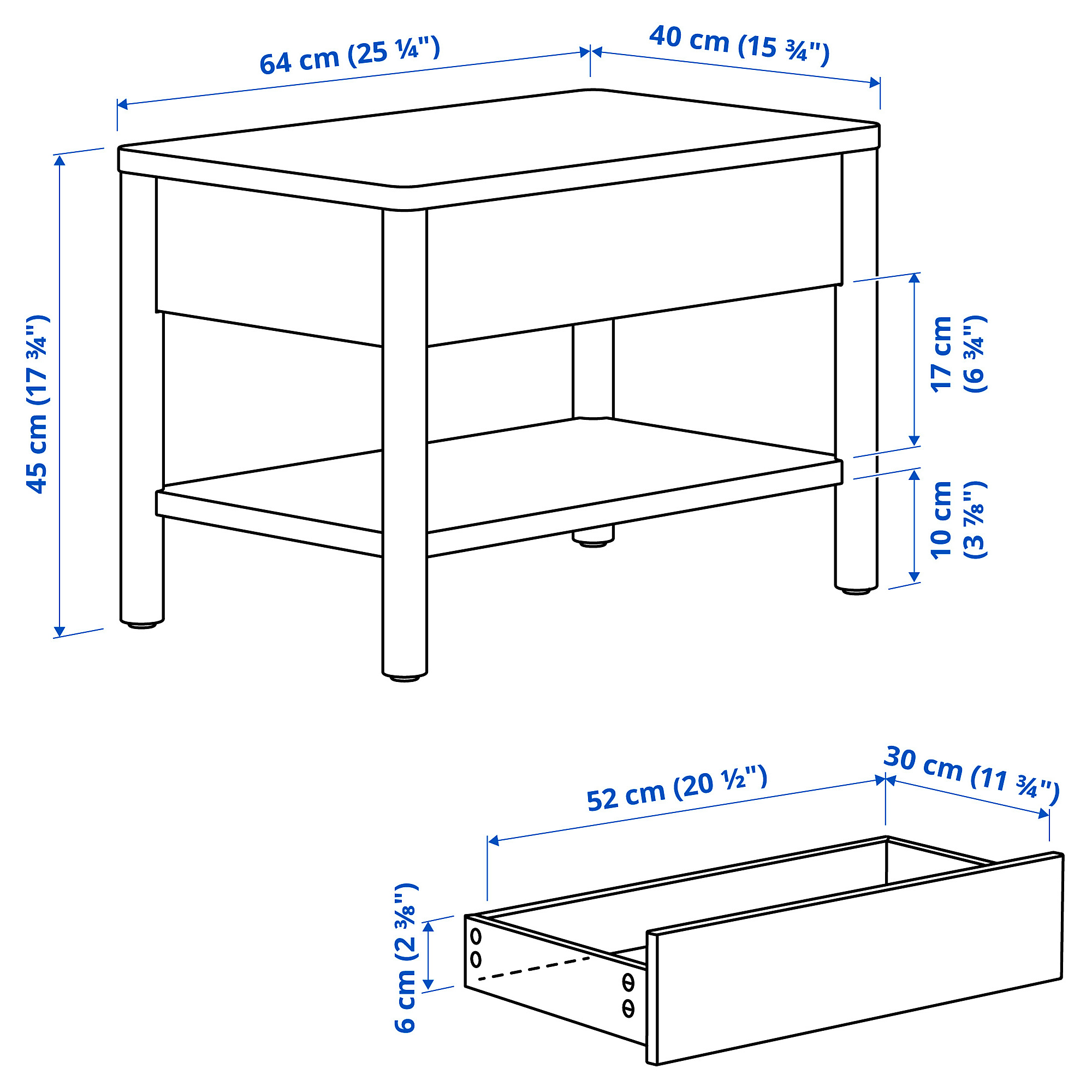 TONSTAD side table