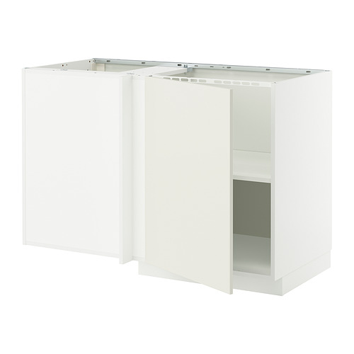 METOD corner base cabinet with shelf