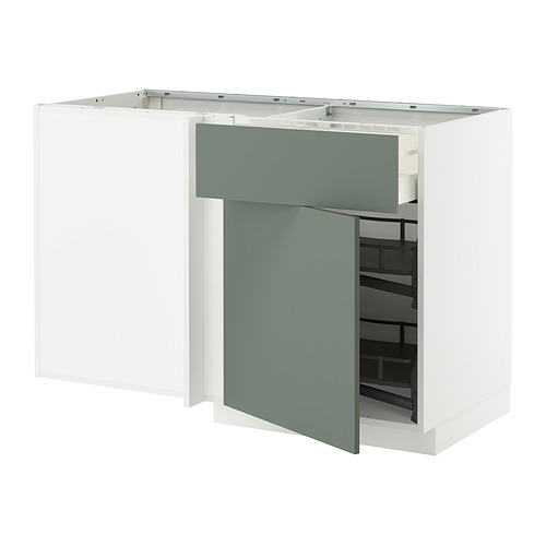 METOD/MAXIMERA corner base cab w drawer and p-out