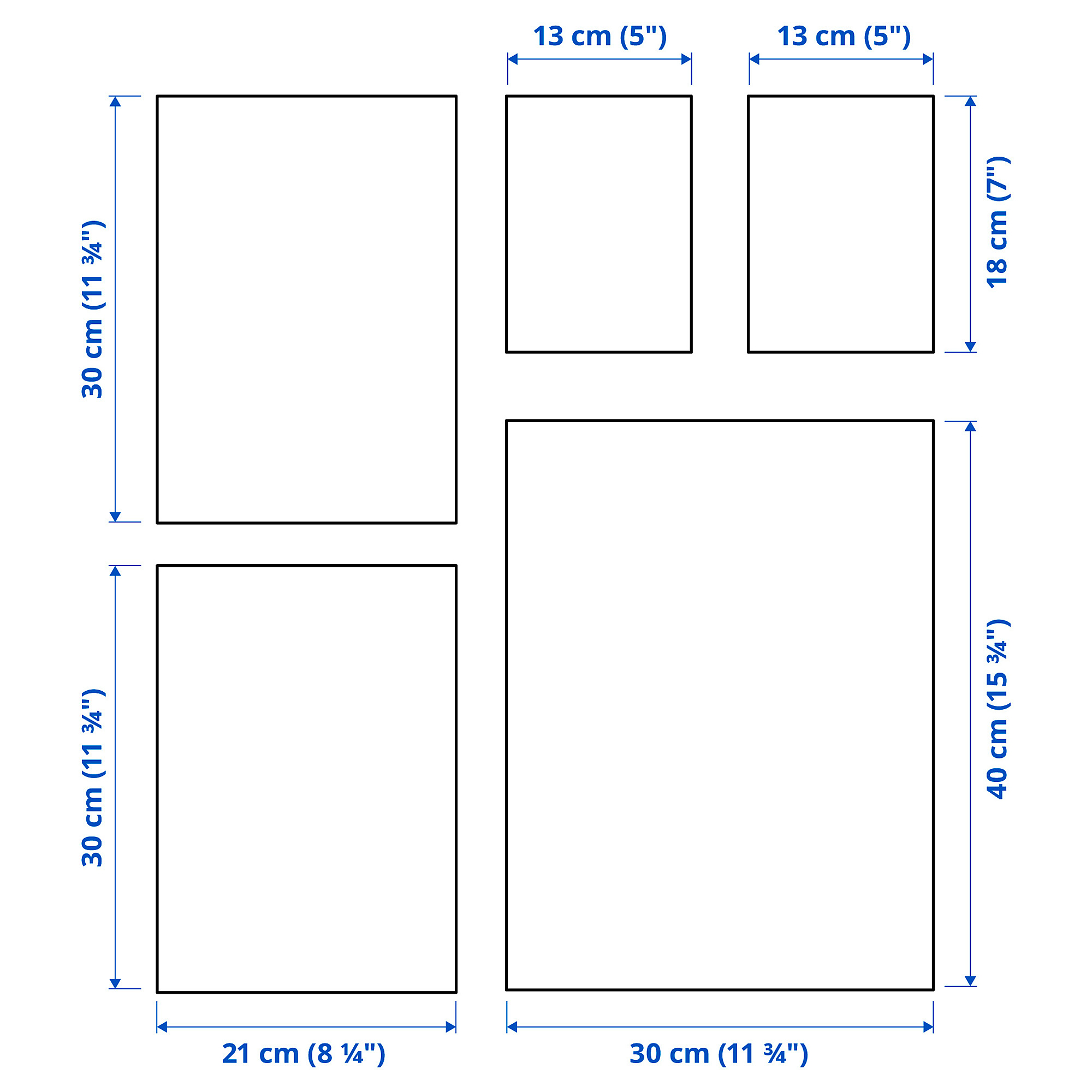 RÖDALM poster, set of 5