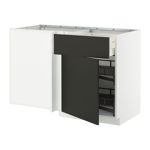 METOD/MAXIMERA corner base cab w drawer and p-out