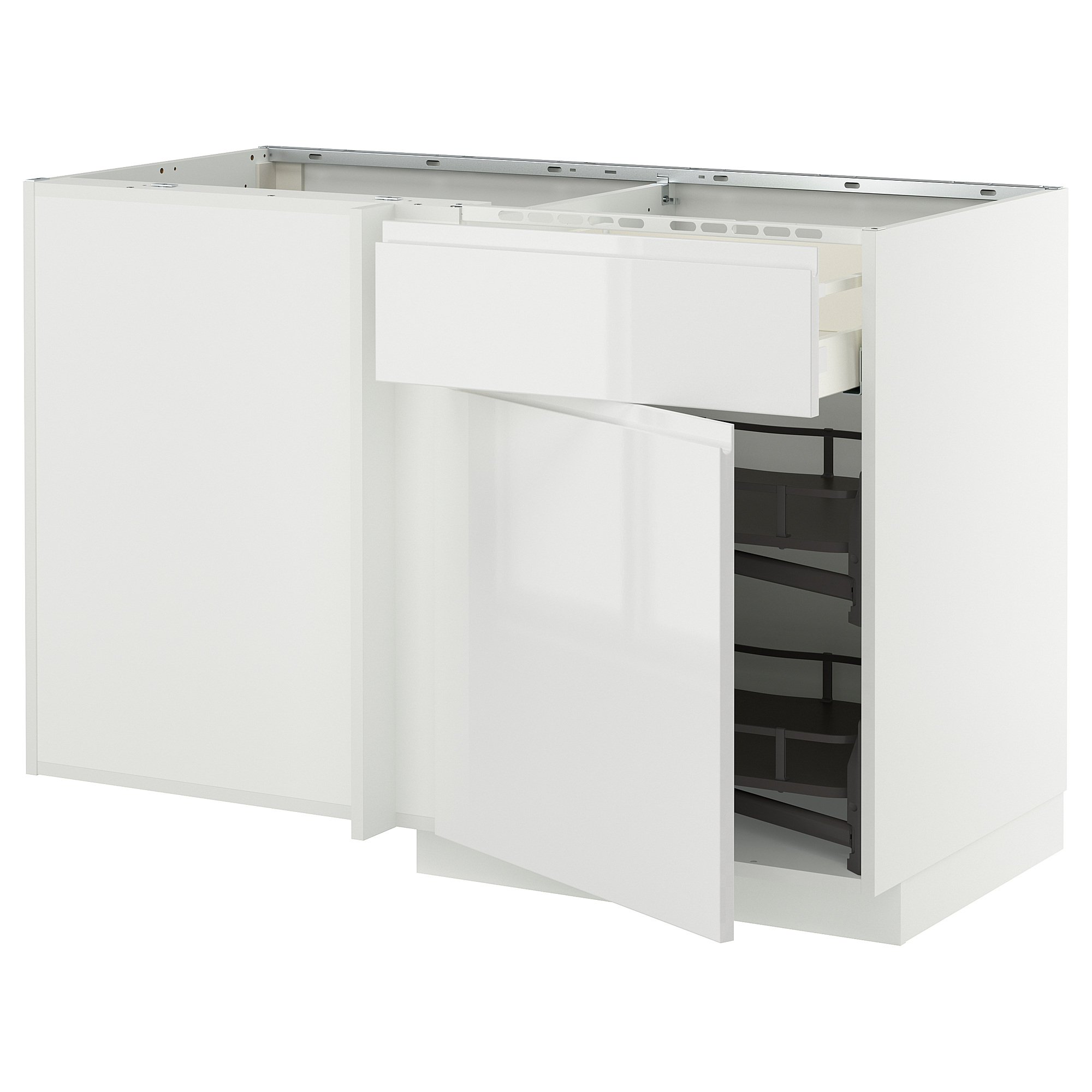 METOD/MAXIMERA corner base cab w drawer and p-out