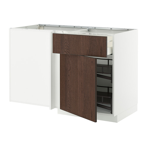 METOD/MAXIMERA corner base cab w drawer and p-out