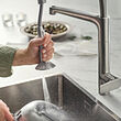 MAJSJÖN kitchen mixer tap pull down w spray