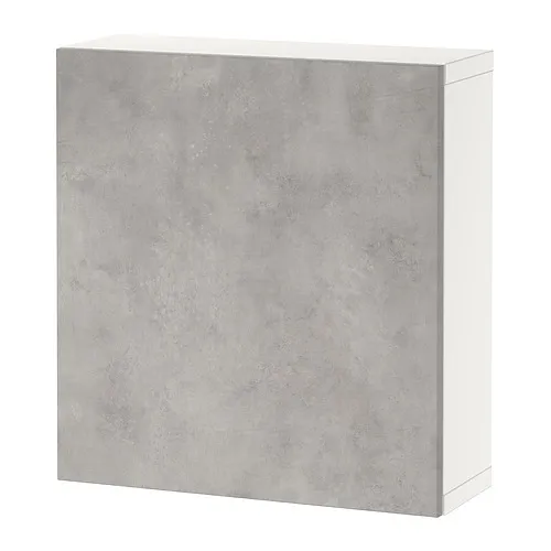BESTÅ - 上牆式收納櫃組合, 白色/Kallviken 淺灰色, 60x22x64 公分 | IKEA 線上購物 - PE824371_S4