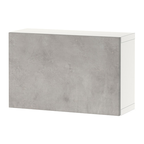 BESTÅ - wall-mounted cabinet combination, white/Kallviken light grey | IKEA Taiwan Online - PE824382_S4