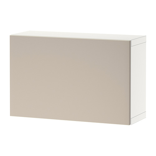 BESTÅ - wall-mounted cabinet combination, white/Lappviken light grey/beige | IKEA Taiwan Online - PE824378_S4